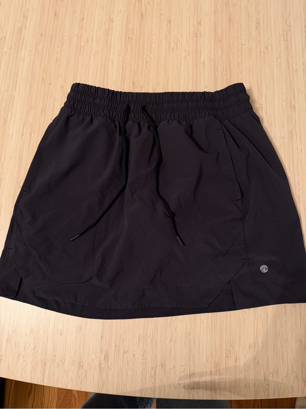 Apana Black Active Skort with Drawstring